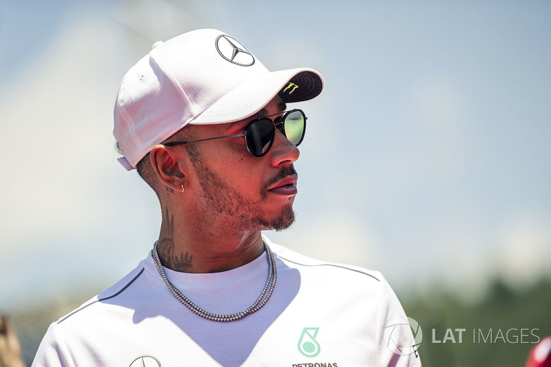 Lewis Hamilton, Mercedes-AMG F1 on the drivers parade
