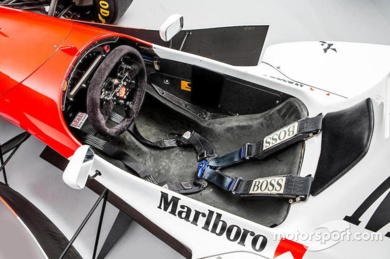 La McLaren-Cosworth Ford MP4/8A d'Ayrton Senna