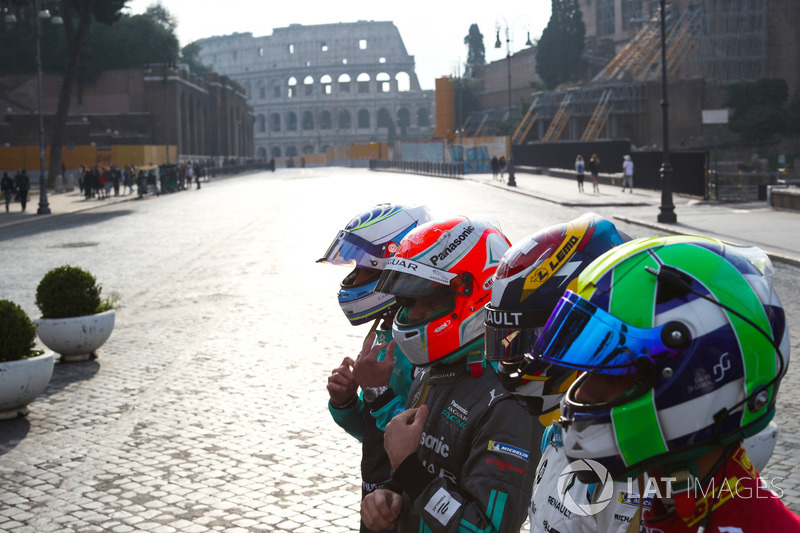 Lucas Di Grassi, Audi Sport ABT Schaeffler, Sebastien Buemi, Renault e.Dams, Nelson Piquet Jr., Jaguar Racing ve Luca Filippi, NIO Formula E Team