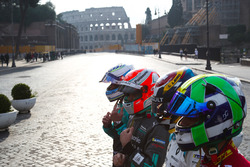 Lucas Di Grassi, Audi Sport ABT Schaeffler, Sebastien Buemi, Renault e.Dams, Nelson Piquet Jr., Jaguar Racing and Luca Filippi, NIO Formula E Team