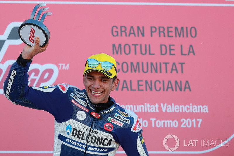 Podium: Race winner Jorge Martin, Del Conca Gresini Racing Moto3