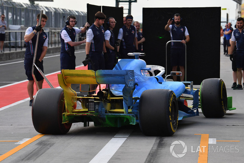 Robert Kubica, Williams FW41, con vernice aerodinamica sull'intera monoposto