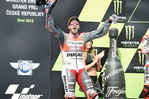 Podium: race winner Andrea Dovizioso, Ducati Team