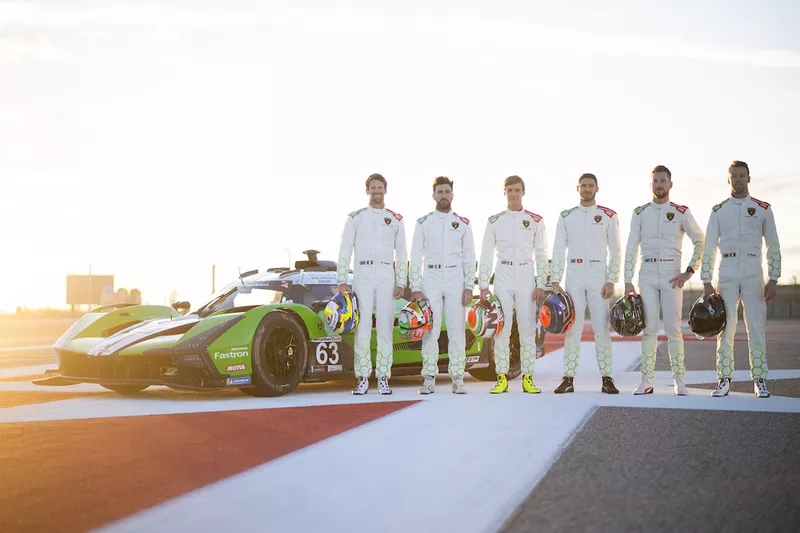Mirko Bortolotti, Matteo Cairoli, Andrea Caldarelli, Romain Grosjean, Edoardo Mortara, Daniil Kvyat, Lamborghini Iron Lynx