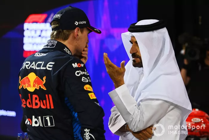 Pole man Max Verstappen, Red Bull Racing, Mohammed bin Sulayem, Presidente, FIA