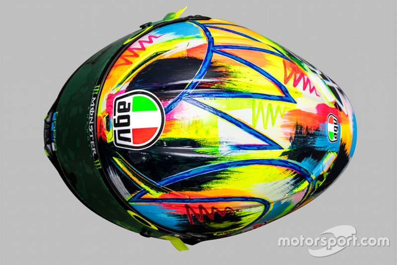 Le casque de Valentino Rossi, Yamaha Factory Racing