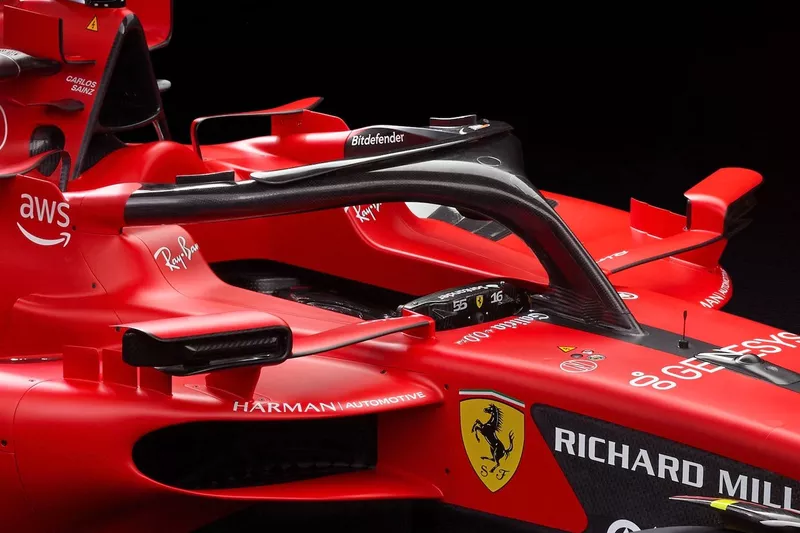 Ferrari SF-23. detail cockpit