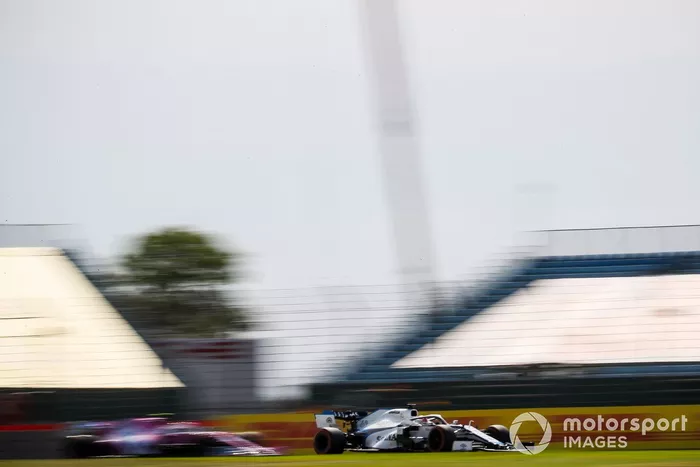 George Russell, Williams FW43, Lance Stroll, Racing Point RP20