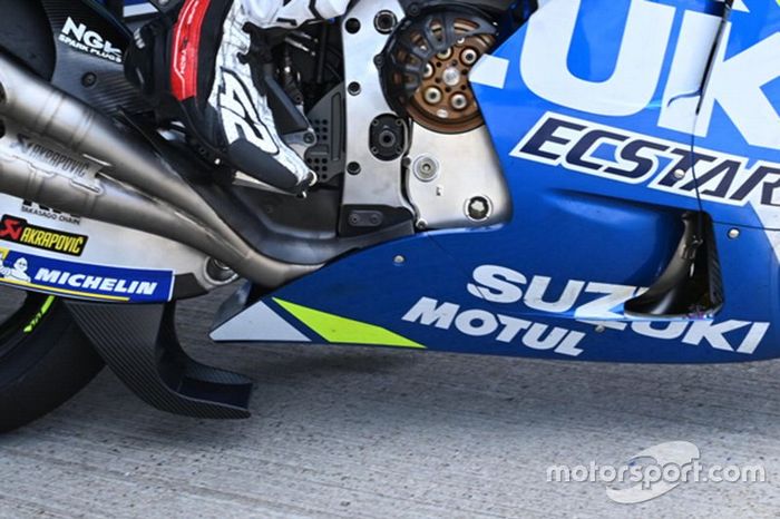 Detalhe aerodinâmico do Team Suzuki MotoGP