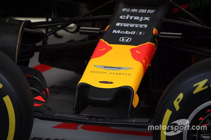 Red Bull detalle de la nariz