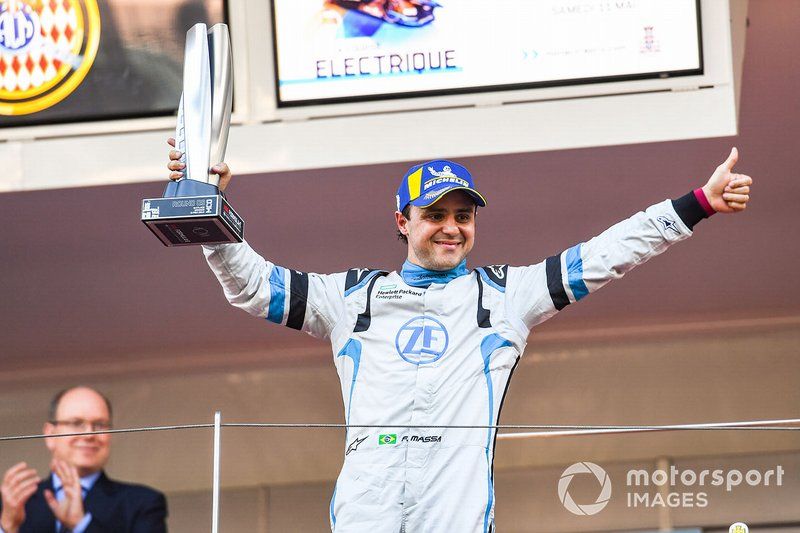 Podio: tercer lugar Felipe Massa, Venturi Formula E