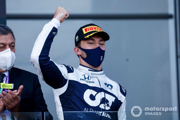 Podio: tercer lugar Pierre Gasly, AlphaTauri