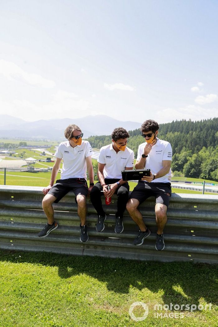 Lando Norris, McLaren, recorre la pista