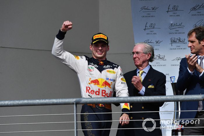 Podio: segundo lugar Max Verstappen, Red Bull Racing