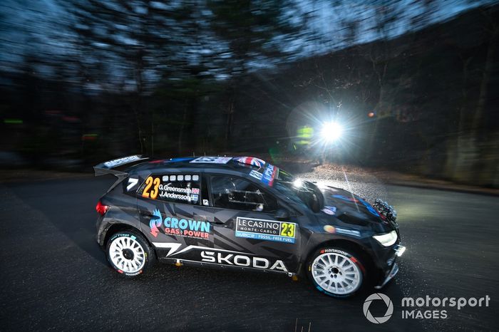Gus Greensmith, Jonas Andersson, Toksport WRT Skoda Fabia RS Rally2