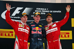 Podium: 2. Kimi Räikönen, Ferrari; 1. Max Verstappen, Red Bull Racing; 3. Sebastian Vettel, Ferrari