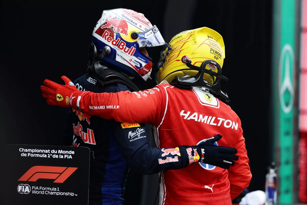 Lewis Hamilton, Ferrari, Max Verstappen, Red Bull Racing