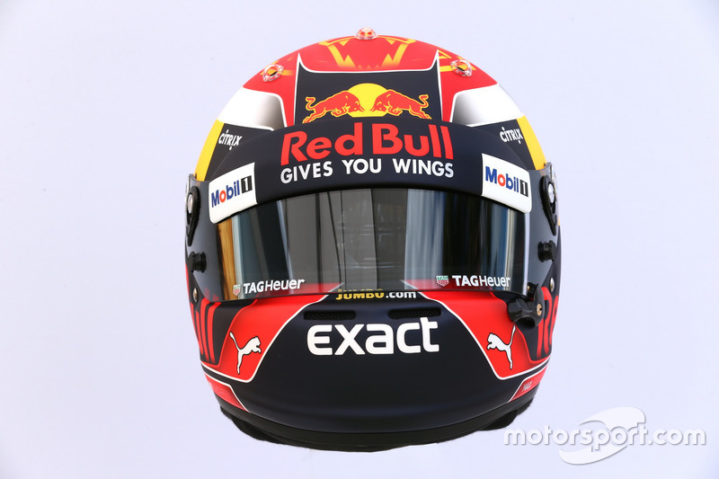 Le casque de Max Verstappen, Red Bull Racing RB13