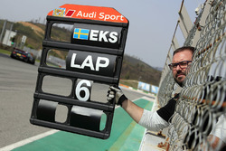 Boxentafel für Mattias Ekström, Audi RS 5 DTM