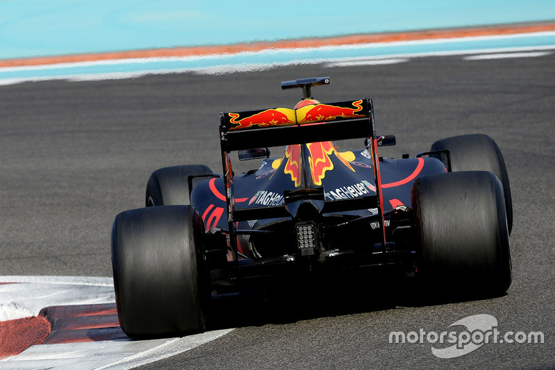 Max Verstappen, Red Bull Racing testing the new 2017 Pirelli tyres