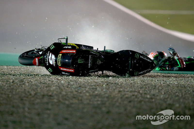 Johann Zarco, Monster Yamaha Tech 3 crash