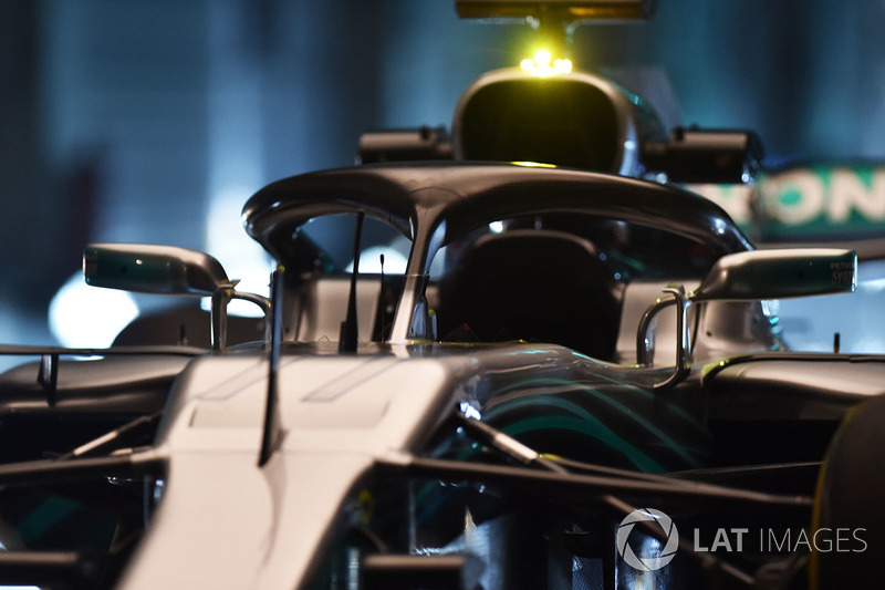 Mercedes AMG F1 W09, dettaglio dell'halo