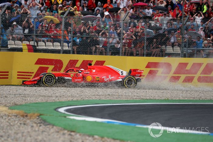 Accidente de Sebastian Vettel, Ferrari SF71H 