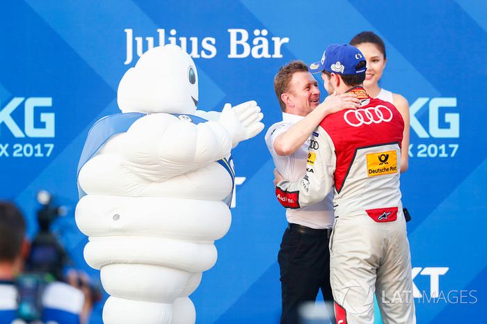 Allan McNish, Team Principal, Audi Sport Abt Schaeffler, Daniel Abt, Audi Sport ABT Schaeffler, celebra