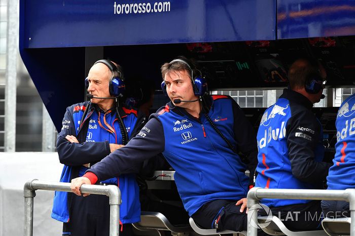 Franz Tost, Scuderia Toro Rosso Team Principal y James Key, director técnico de Scuderia Toro Rosso