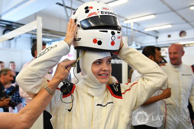 F1 Experiences 2-Seater passenger Barbara Palvin