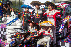 Podium: Winners Sébastien Ogier, Julien Ingrassia, M-Sport Ford WRT Ford Fiesta WRC, second place Da