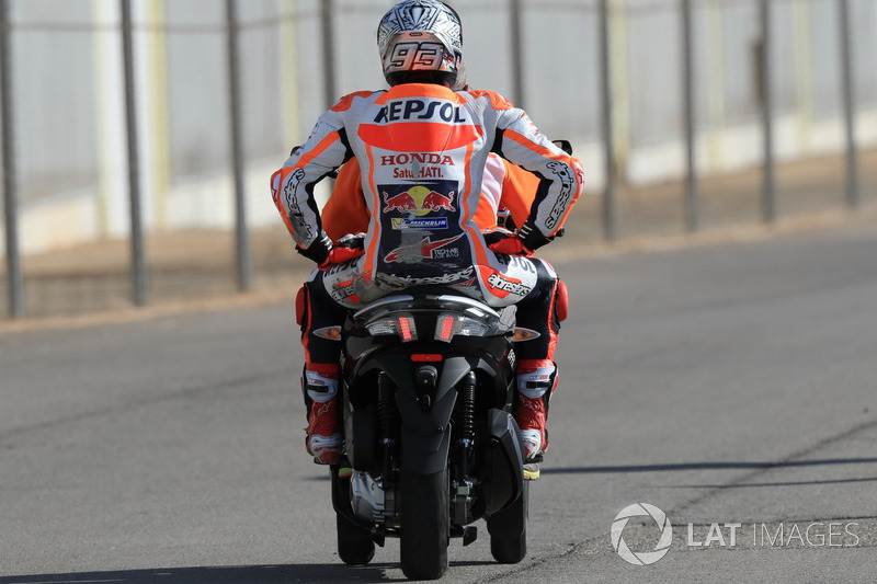 Marc Marquez, Repsol Honda Team after the crash