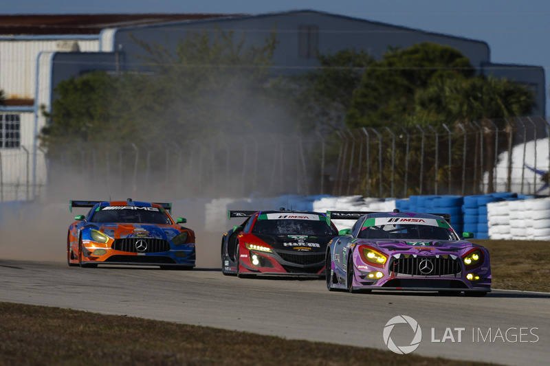 #71 P1 Motorsports Mercedes AMG GT3, GTD: Kenton Koch, Juan Perez, Loris Spinelli