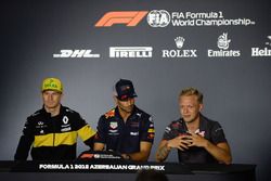 Nico Hulkenberg, Renault Sport F1 Team, Daniel Ricciardo, Red Bull Racing y Kevin Magnussen, Haas F1