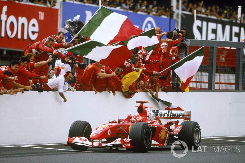 Race winner Michael Schumacher, Ferrari F2004