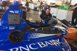 Scott Dixon, Chip Ganassi Racing Honda testing the new aeroscreen