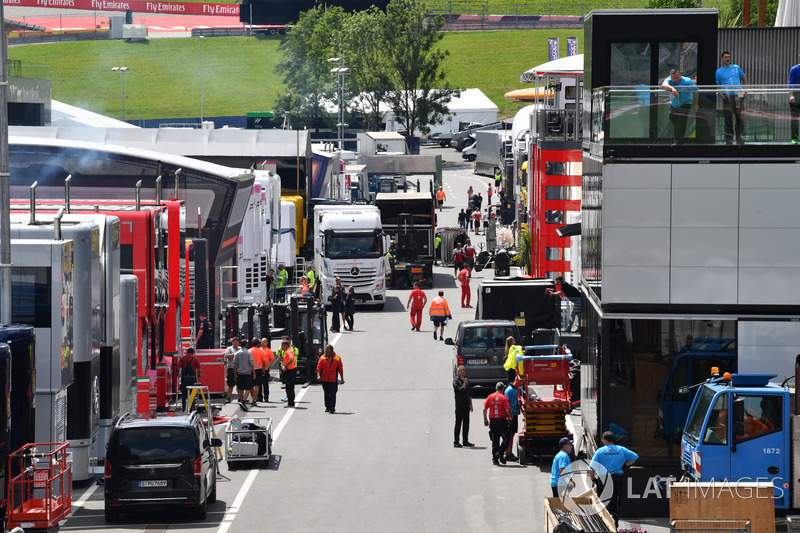 Il paddock del Red Bull Ring