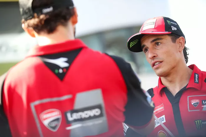 Francesco Bagnaia, Ducati Team, Marc Marquez, Ducati Team