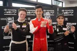 Winner Guan Yu Zhou, second place Brendon Leitch, third place Pedro Piquet