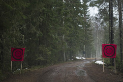 Teil der Rallyestrecke