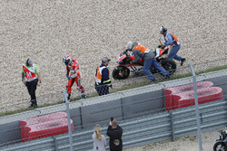 Chute d'Andrea Dovizioso, Ducati Team