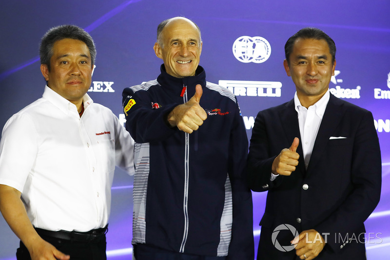 Katsuhide Moriyama, Honda, Masashi Yamamoto Honda-Motorsportchef, Franz Tost, Toro-Rosso-Teamchef