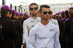 Pascal Wehrlein, Manor Racing en el desfile de pilotos