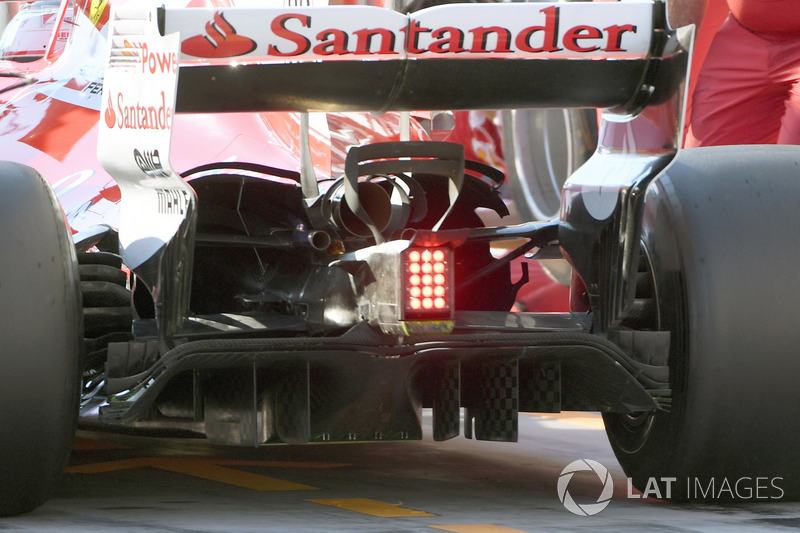 L'arrière de la Ferrari SF70H