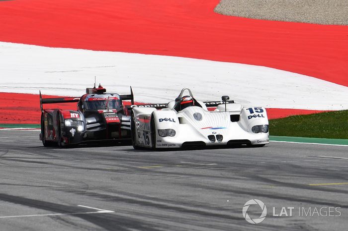 Gerhard Berger, BMW V12 LMR y Tom Kristensen, Audi R18