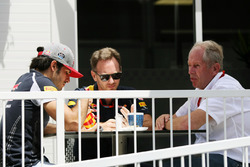 Carlos Sainz Jr., Scuderia Toro Rosso con Christian Horner, Red Bull Racing directr del equipo y Dr