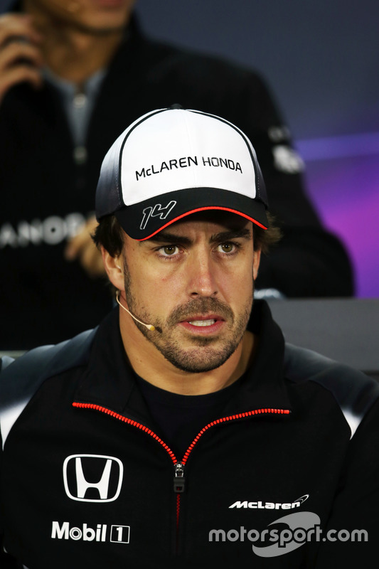 Fernando Alonso, McLaren in de persconferentie