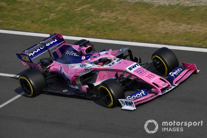 Lance Stroll, agora na Racing Point (antiga Force India), terminou no terceiro posto
