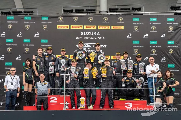 Podium celebrations