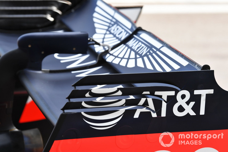 Red Bull Racing RB14 rear wing detail